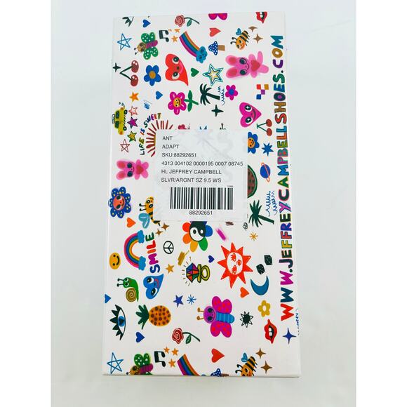 Jeffery Campbell Shoes Adapt Block Heel Sandals Pewter Women 9.5 New Dressy - Picture 7 of 9